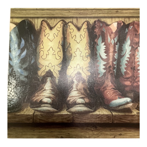Ambesonne Western Countertop Art Colorful Cowboy Boots Plexiglass Cutting Board - Picture 5 of 10